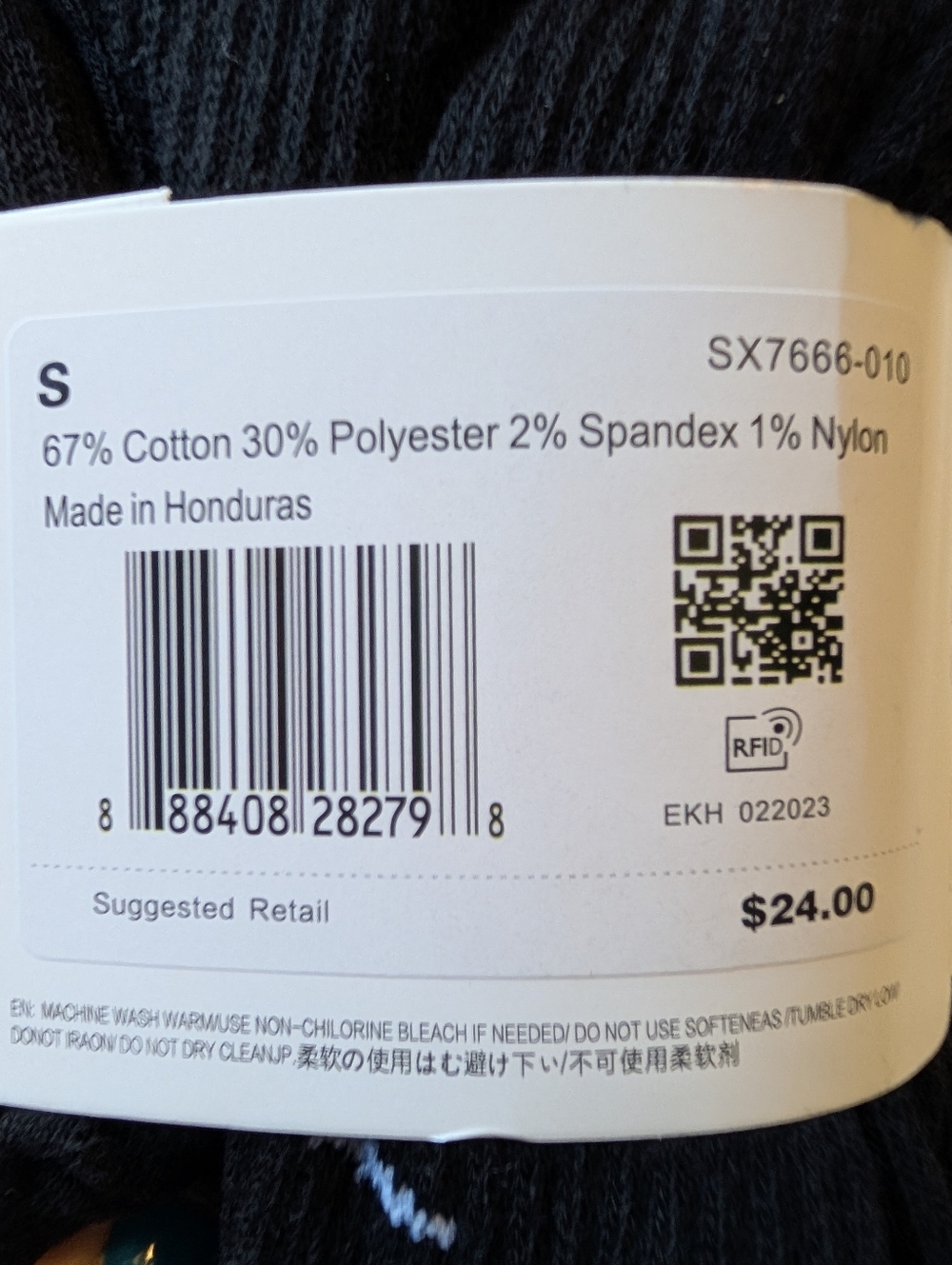 Nike Everyday Plus Black Crew Socks 6 Pack Youth 3Y-5Y / Women's 4-6 New - Picture 4 of 4